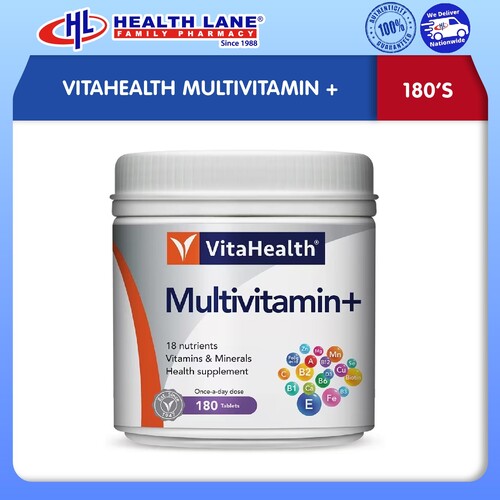 VITAHEALTH MULTIVITAMIN + (180'S) | Health Lane eStore Malaysia